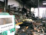 Ermittlung von Schadenumfang und Schadenhöhe in einem durch Brand zerstörten Schreinerei Betrieb